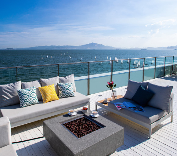 Elementi Manhattan gas fire pit table 4