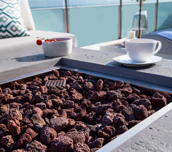 Elementi Manhattan gas fire pit table 5