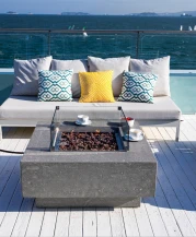 Elementi Manhattan gas fire pit table 1