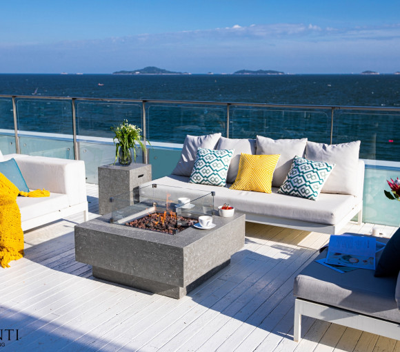 Elementi Manhattan gas fire pit table 6