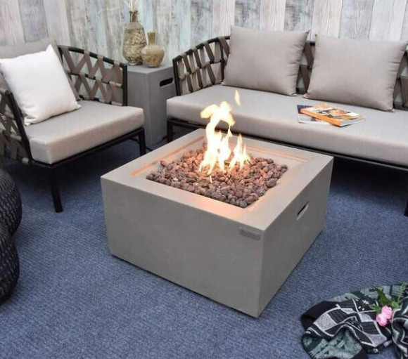 Elementi Fires Ridgefield Gas Fire Pit Table 