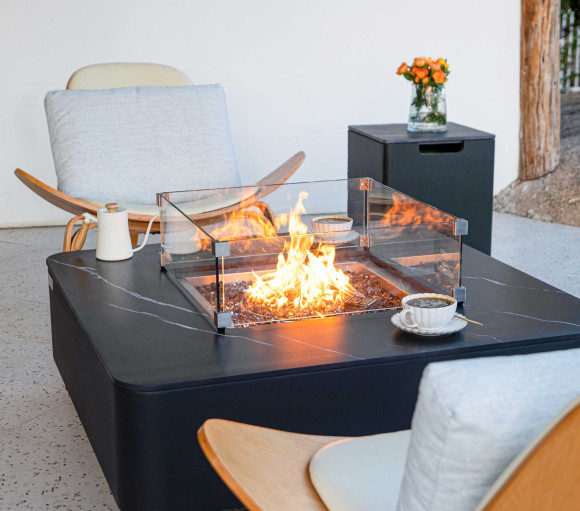 Elementi Fires Copenhagen Gas Fire Pit Table 1
