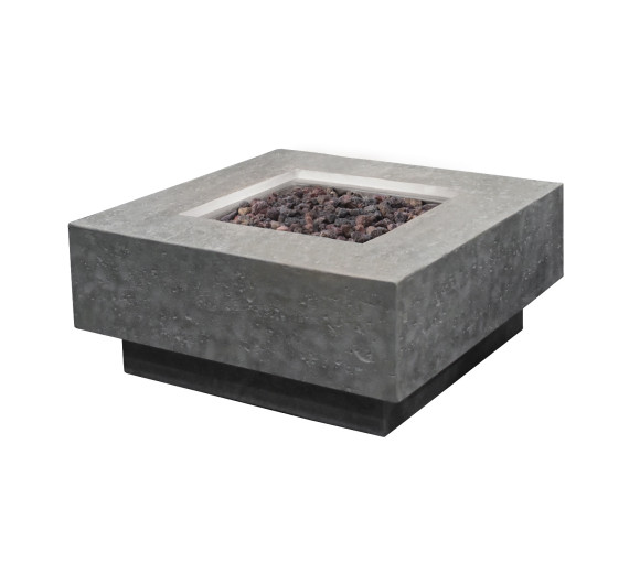 Elementi Manhattan gas fire pit table stock 4