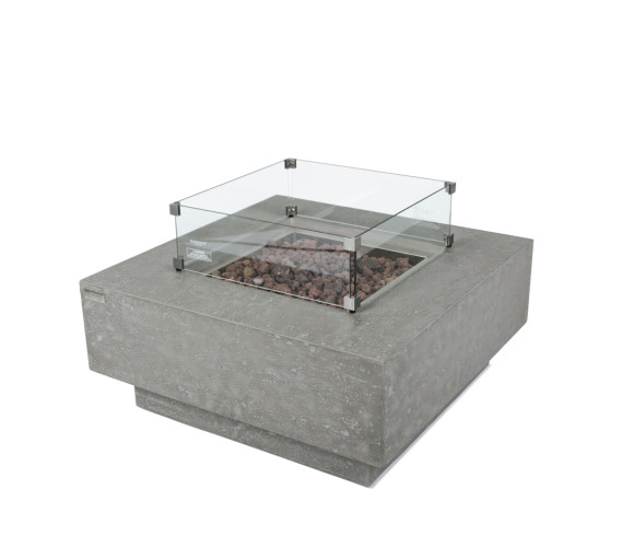 Elementi Manhattan gas fire pit table stock 6